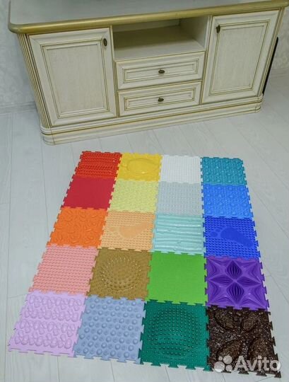 Детский массажный коврик ортодон, набор Ассорти 20