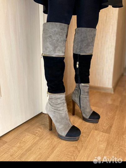 Сапоги зимние 37 замша