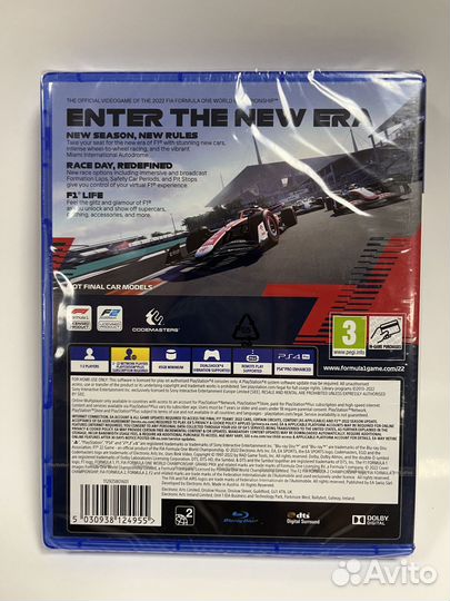 F1 2022 новый диск для PS4