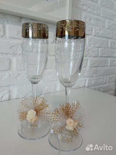 Бокалы фужеры для шампанского