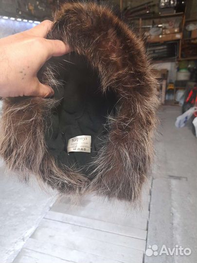 Шапка ушанка мужская норка