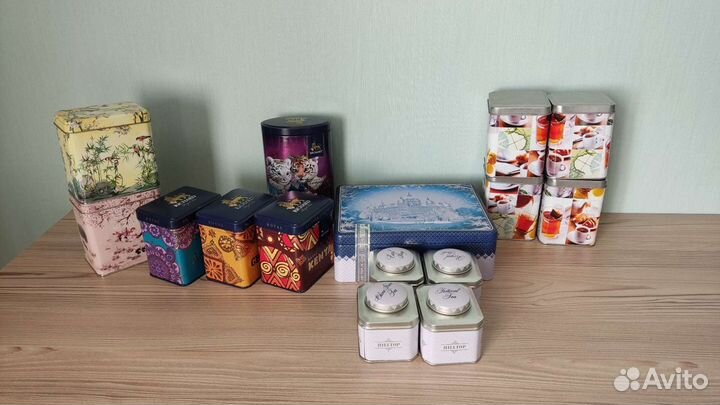 Металлические коробочки для чая