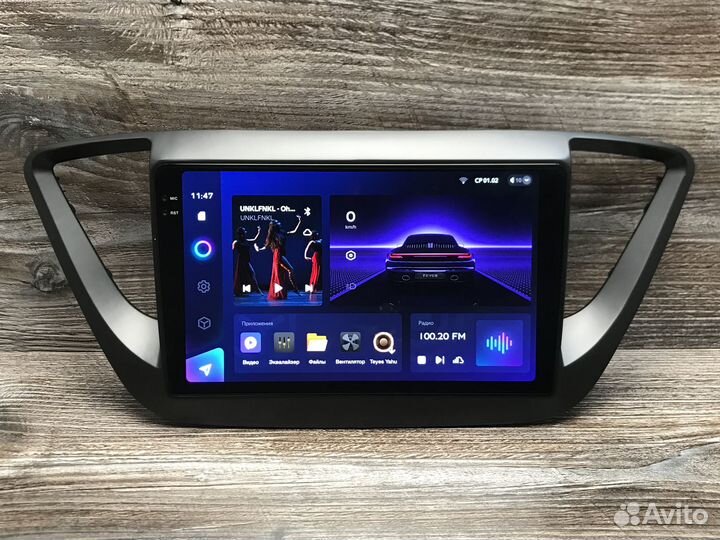 Магнитола Teyes CC3 2K на Hyundai Solaris 2