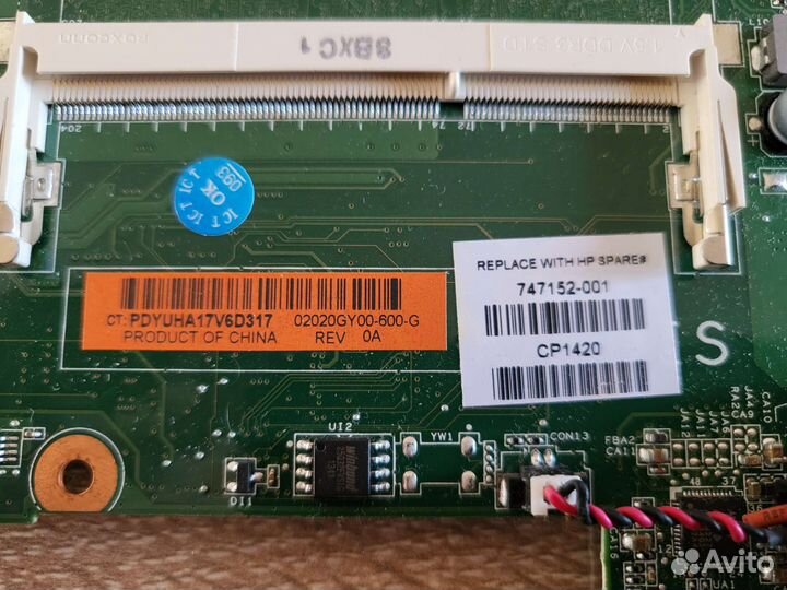 Материнская плата HP 15-d AMD E1-2100