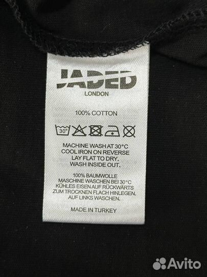 Футболка Jaded London Drama Slogan Tee чёрная