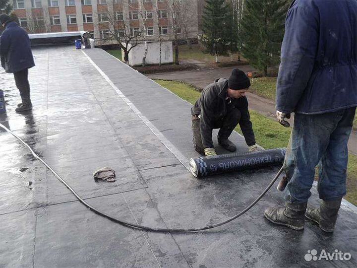 Ремонт кровли гаража бикрост, техна неколь