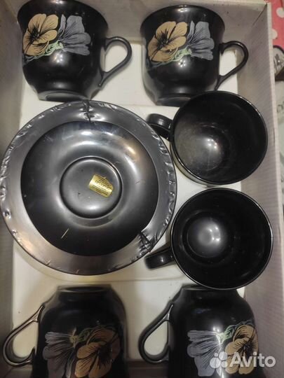 Чайно кофейный сервиз закалённое стекло