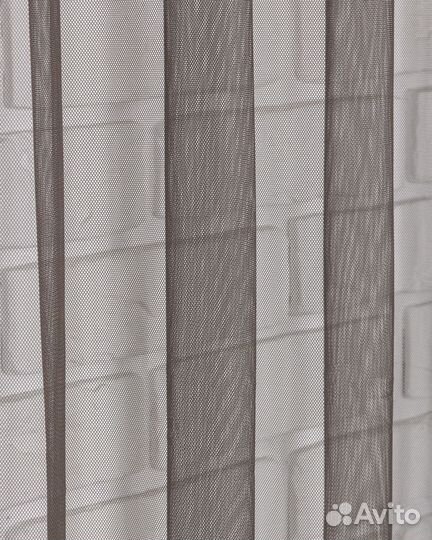 Тюль Ирис шоколад