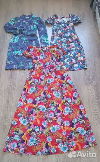 Платье Olivegrey с цветочным принтом длинное 42-44