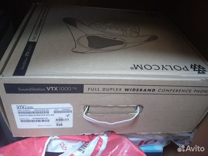 Телефон и микрофоны Polycom SoundStation VTX1000