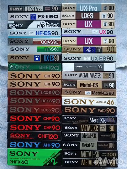 Аудиокассеты basf, sony, denon, thats, triad