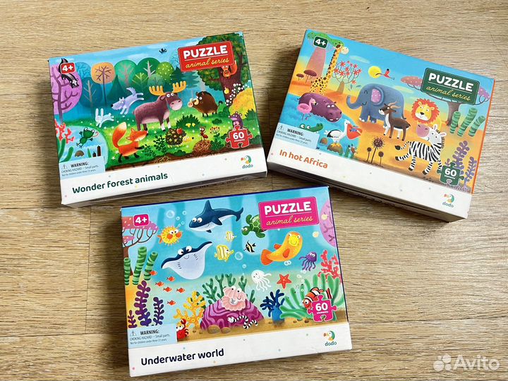 Пазлы 4+. Набор