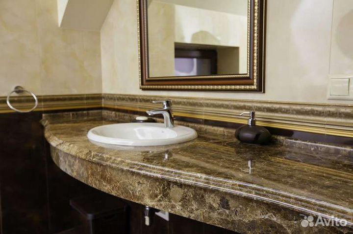 Столешница для ванной из мрамора