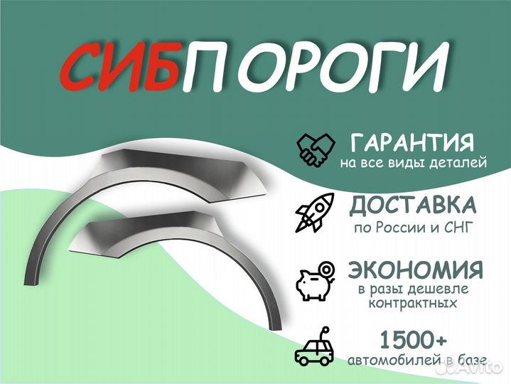 Арки и пороги ремонтные Nissan March К12