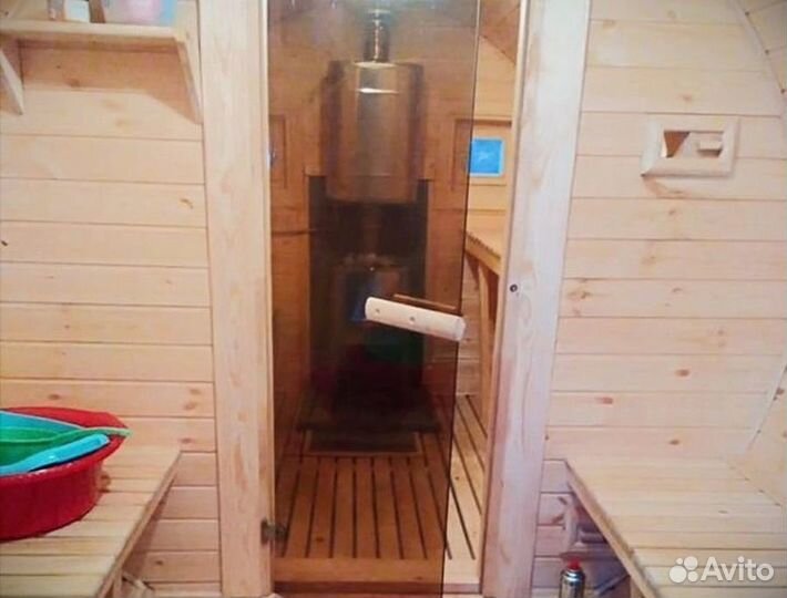 Мобильная баня бочка 4 м
