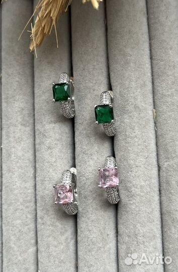 Серьги конго Graff стиль