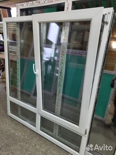 Двухстворчатое окно (тёплое)