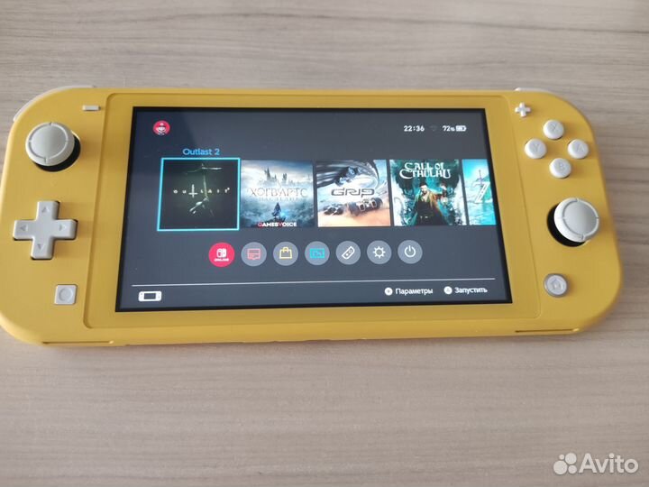 Nintendo switch lite прошитая 128гб