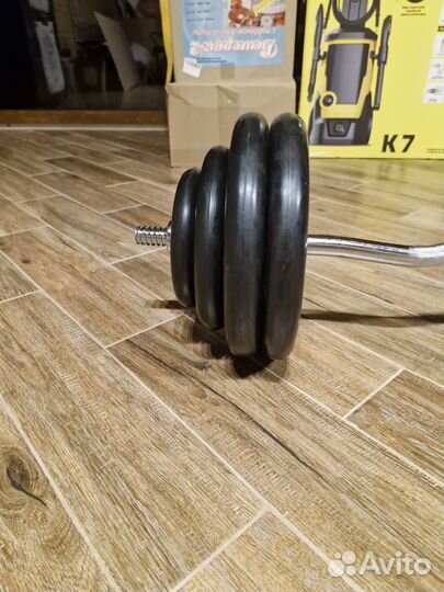 Штанга, гриф с блинами 70кг