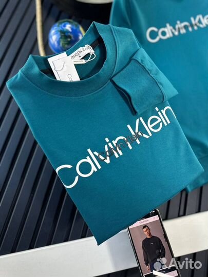 Calvin klein свитшот (чёрный и синий)