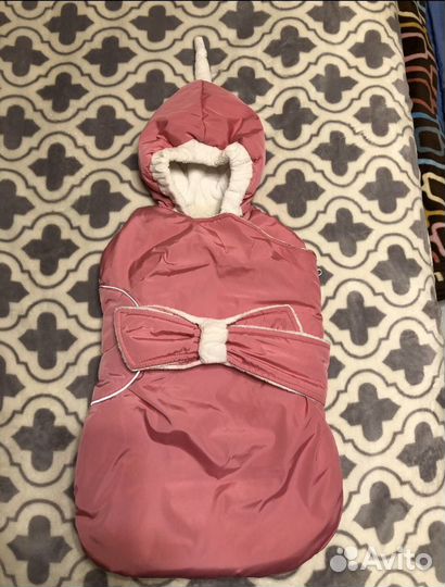 Конверт зимний дня новорожденного