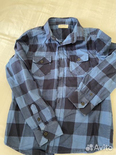 Рубашка для мальчика 128 в клетку
