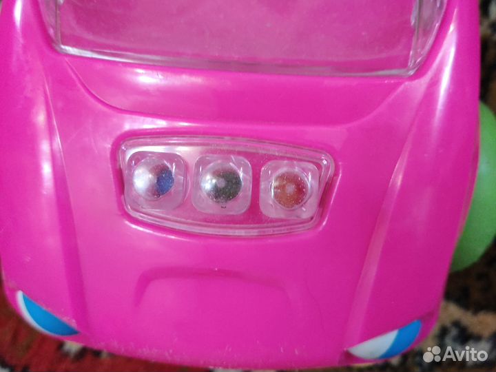 Машинка каталка с ручкой