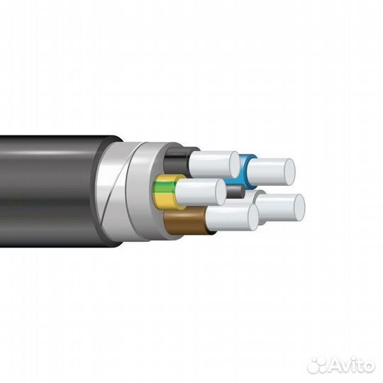 Кабель авбшвнг(А) 5х6 ок (N PE) 0.66кВ (м) элпром