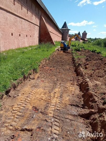 Услуги мини экскаватора копка земляные работы