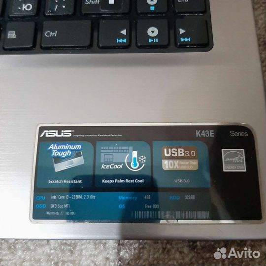 Ноутбук Asus K43E