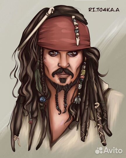 Арт, рисунок, портрет, картина, логотип