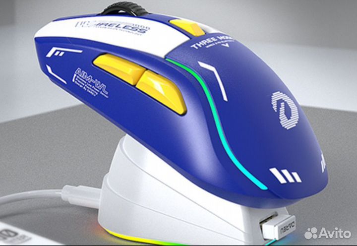 Мышь игровая Dareu A950 Mecha Blue