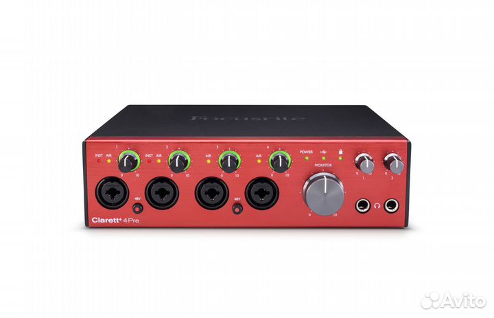 Focusrite Clarett+ 4Pre, Интерфейс, 18 входов/8 вы