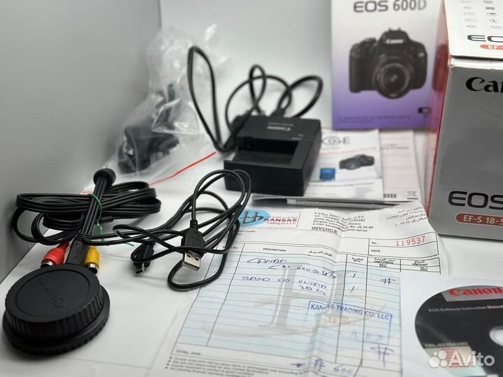 Зеркальный фотоаппарат canon eos 600d kit 18 55mm