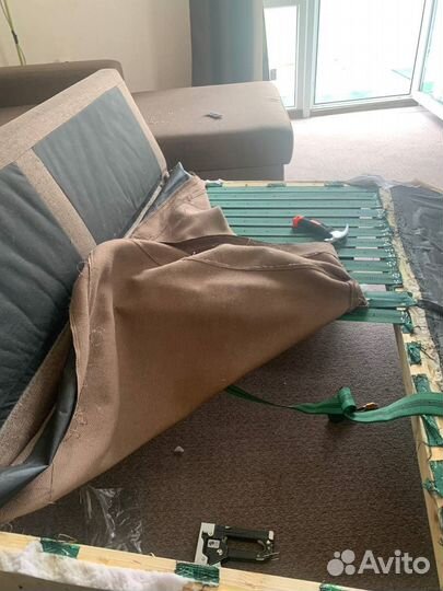 Ремонт мягкой мебели на дому. Ремонт диванов