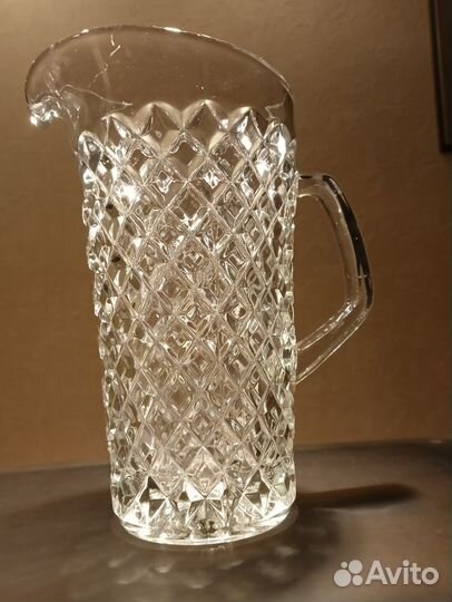 Графин с подносом, 6 стаканов СССР