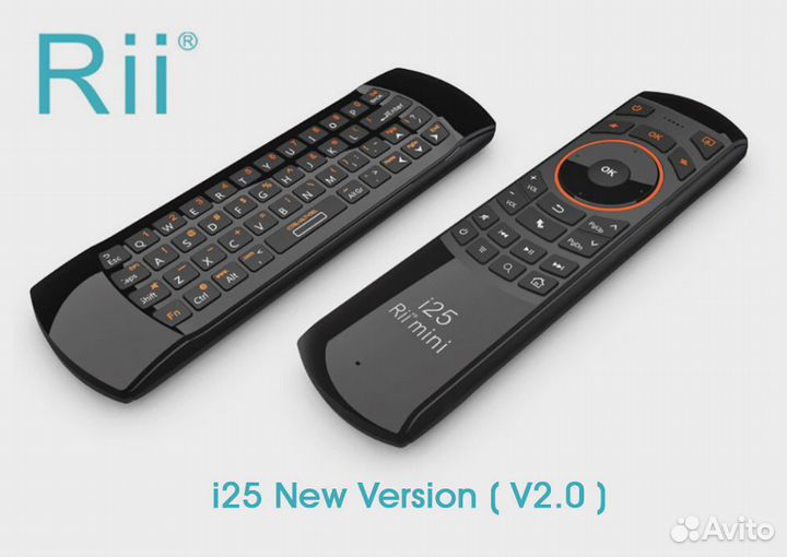Клавиатура + Air mouse + тв пульт Rii i25A
