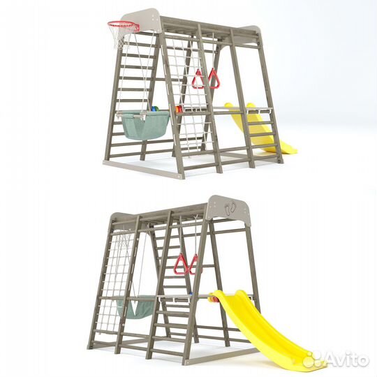 Шведская стенка со скалодромом