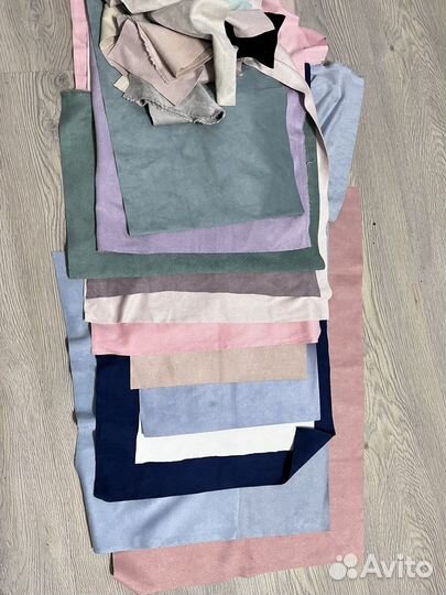 Отрезы двухсторонней замши