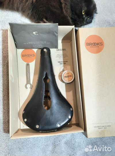 Седло brooks для велосипеда кожаное на доставке