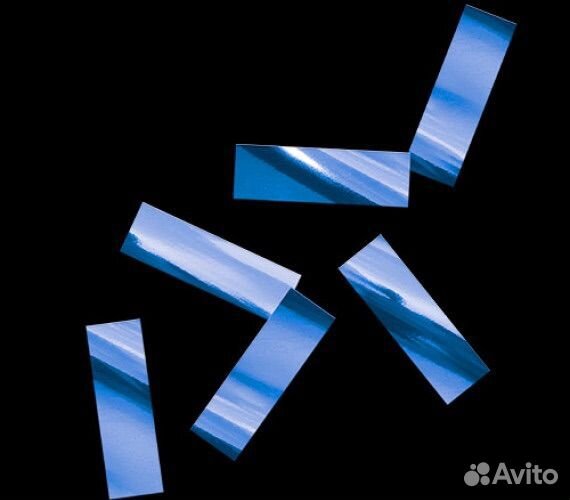 Конфетти золотое, серебряное, синее, розовое