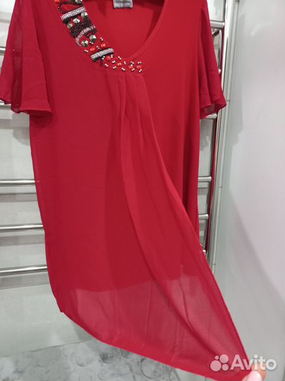 Нарядная праздничная блузка футболка