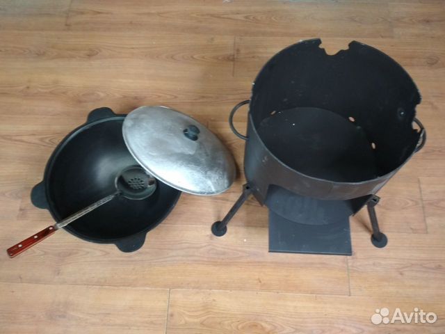 Казан и учаг на 12 литров (толщина печи 3 мм)