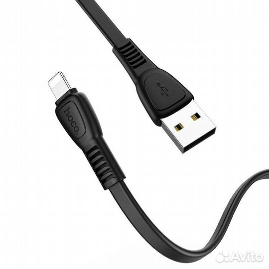 Кабель USB - 8 pin hoco X40 Noah, 1.0м, плоский, 2