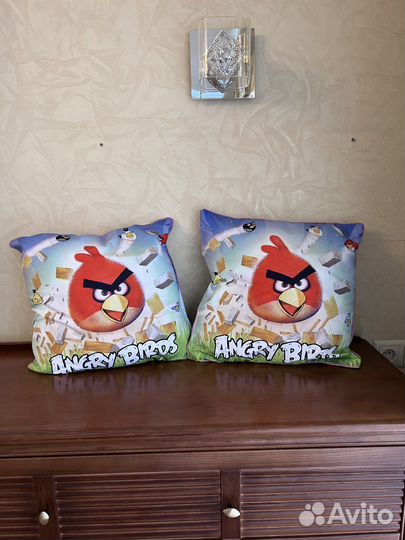 Подушки Angry birds злые птички (разные)