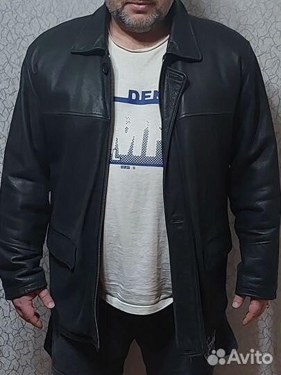 Кожаная куртка мужская