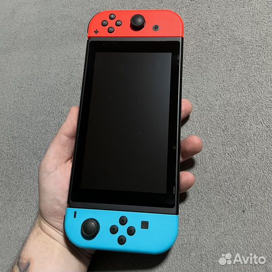 Nintendo Switch rev 2 Чип + 128Gb + Игры