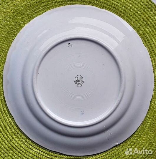 Блюдо Фаянсовое Конаково З.и.К 1952 Завод Калинина