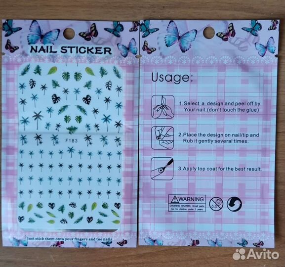 Наклейки для дизайна ногтей