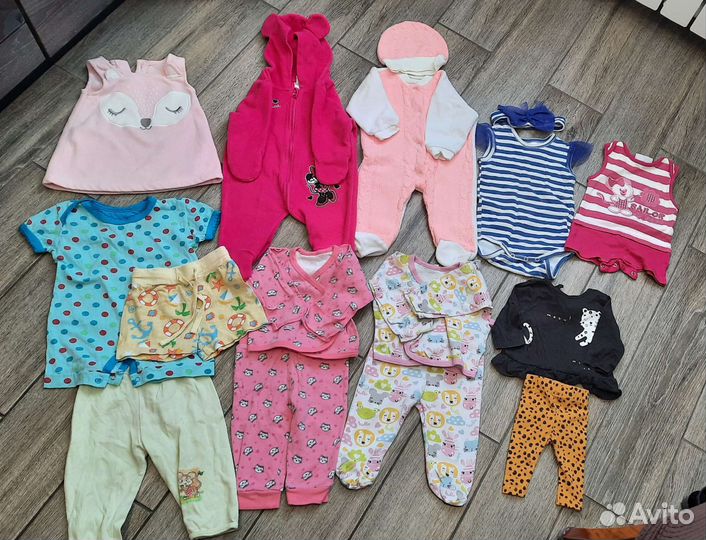 Вещи пакетом на девочку от 0 до 3 месяцев